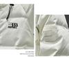 Men's High-End White Duck Down Jacket - Thick, Warm, Loose Fit with Hood