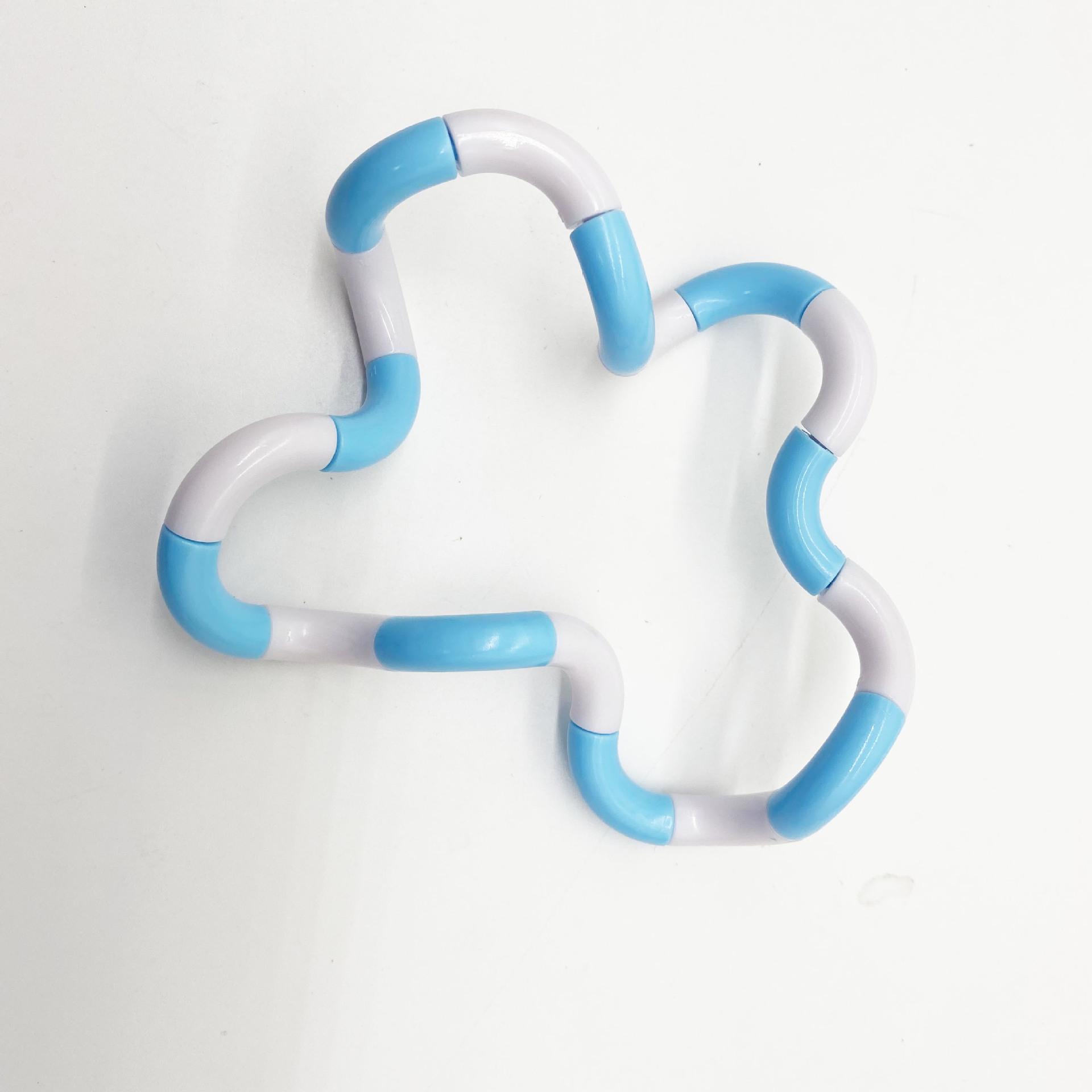 

Многоцветная деформируемая скручивающаяся веревочная игрушка - 18 секций для снятия стресса