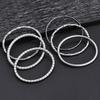 Stainless Steel Bamboo Joint Bangle: European & American Retro Titanium Bracelet
