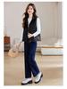 Women's Layered Sleeveless Vest Jacket - 2025 Spring/Autumn Trendy Outerwear for Moms