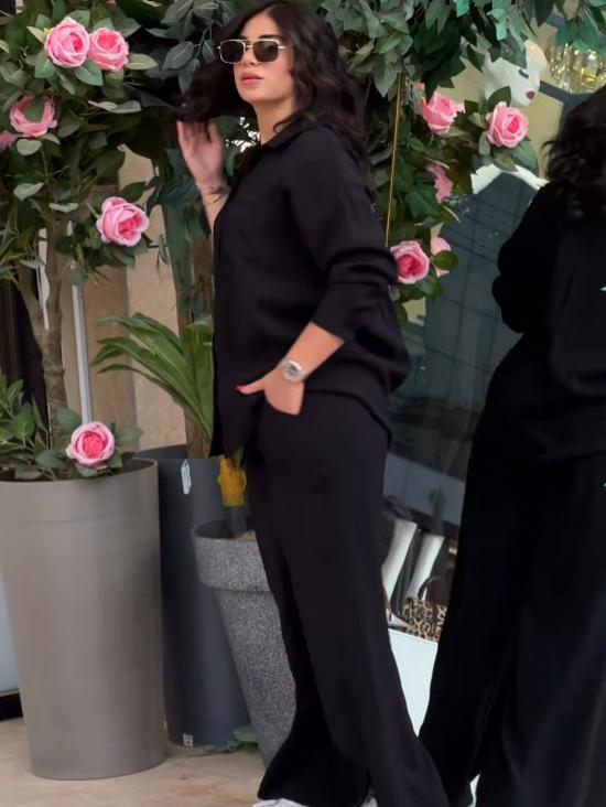 2025 Fall Western Fashion Long Sleeve Shirt & High Waist Pants Two-Piece Set for Women