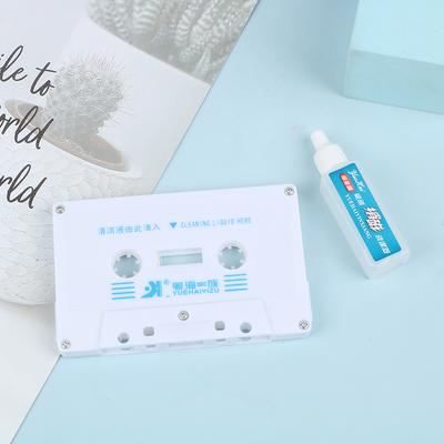 Nasstyp-Kassettenkopfreiniger + Entmagnetisierer für Audio-Deck-Player