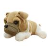 New Wool Shar Pei Dog Plush Toy Throw Pillow Cute Lying Dog Children's Birthday Sleeping Doll Exchange Gift