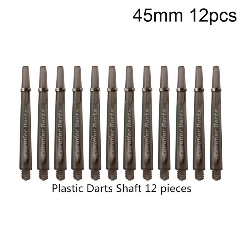 

12 Pcs 45/35Mm Plastic Darts Shafts 4.5Mm Screw Thread Transparent Dart Stems With Stainless Steel O Ring For Steel Soft Dart 45mm