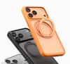 Compatible iPhone 17 Pro Skin-Feel Case with Magnetic Rotating Stand & Button Protection for Apple 16 Pro Max