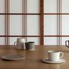 Japanese Coffee Cup Creative Coffee Cup Saucer Set Dry Landscape Frosted Mug Water Cup Coffee Cup Tea Cup Tea Saucer