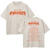 Vintage Washed Lady Gaga The Mayhem Ball Tour  T Shirt Fashion MenWomen Aesthetic High Quality Acid Wash  Cotton Tees