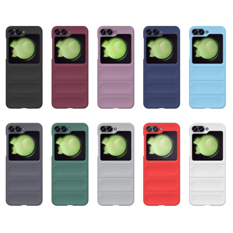 For Samsung Galaxy Z Flip6 Flip 6 5g Back Cover Phone Case Soft Liquid Silicone Anti-fall Shockproof Armor Protect Funda Coque