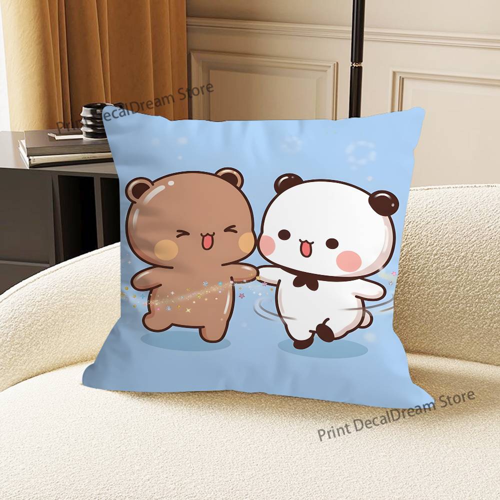 Cute Bubu Dudu Love Printed Pillow Cover Cushion Case Simple Sofa Pillow Case No Pillow Core