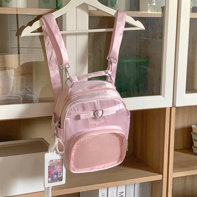 New Fashion Cute Bag Transparent Large Capacity Leisure Handbag Student Girl Shoulder Bag Backpack