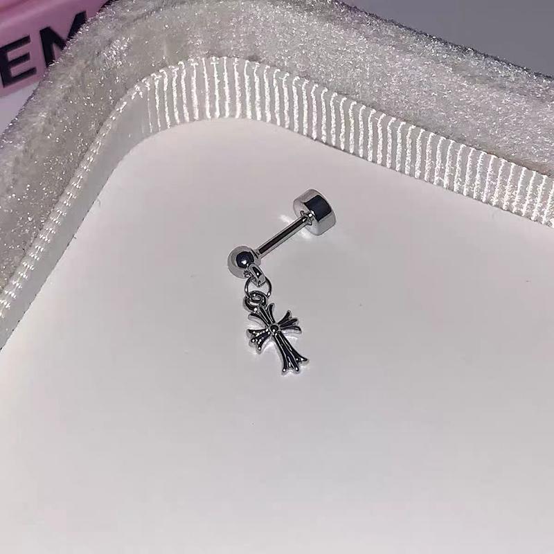 1 Stück Personalisierte Glänzende Kreuz Stecker Ohrringe Für Frauen Mädchen Schlicht Trend Piercing Ohrringe Schmuck Zubehör Geschenke