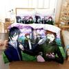 K Project Mikoto Suoh No Blood! No Bone! No Ash! Bedding Set Cartoon Anime Three-piece Set Adult Kid Bedroom Duvet Cover Sets