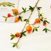 80cm Artificial Green Plants 5 Heads Pomegranate Berry Auditorium Decorated Artificial Pomegranates Fruit Branch Plant Florist