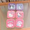 1 ks koupelnové umyvadlo s krytem, ​​odtok, rámeček na mýdlo do pračky, kawaii kreslený Sanrio My Melody Hello Kitty mýdlový box