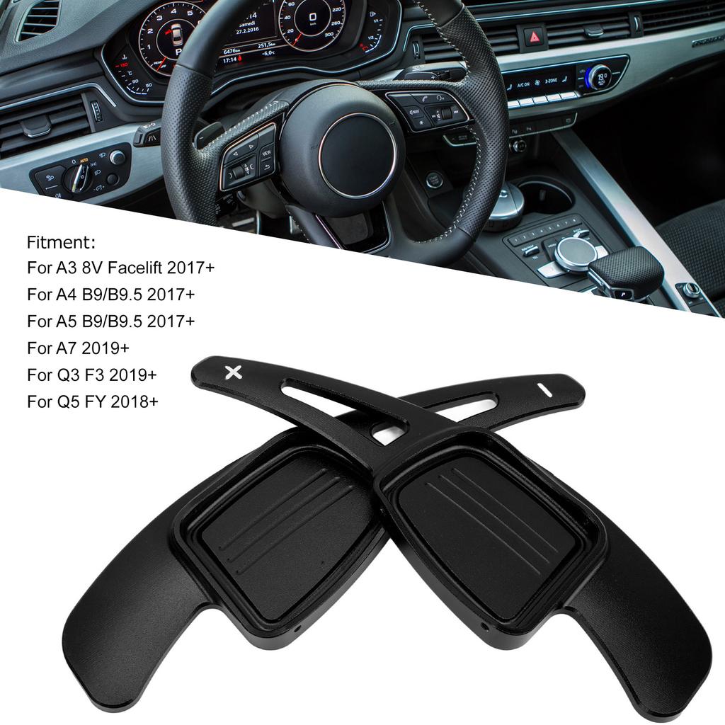 Aluminum Alloy  Paddle Pair Aluminum Alloy Paddle Shifter Extension for A3 8V A4 A5 B9 B9.5 A7 Q3 Q5 2017+ Shifter Paddle