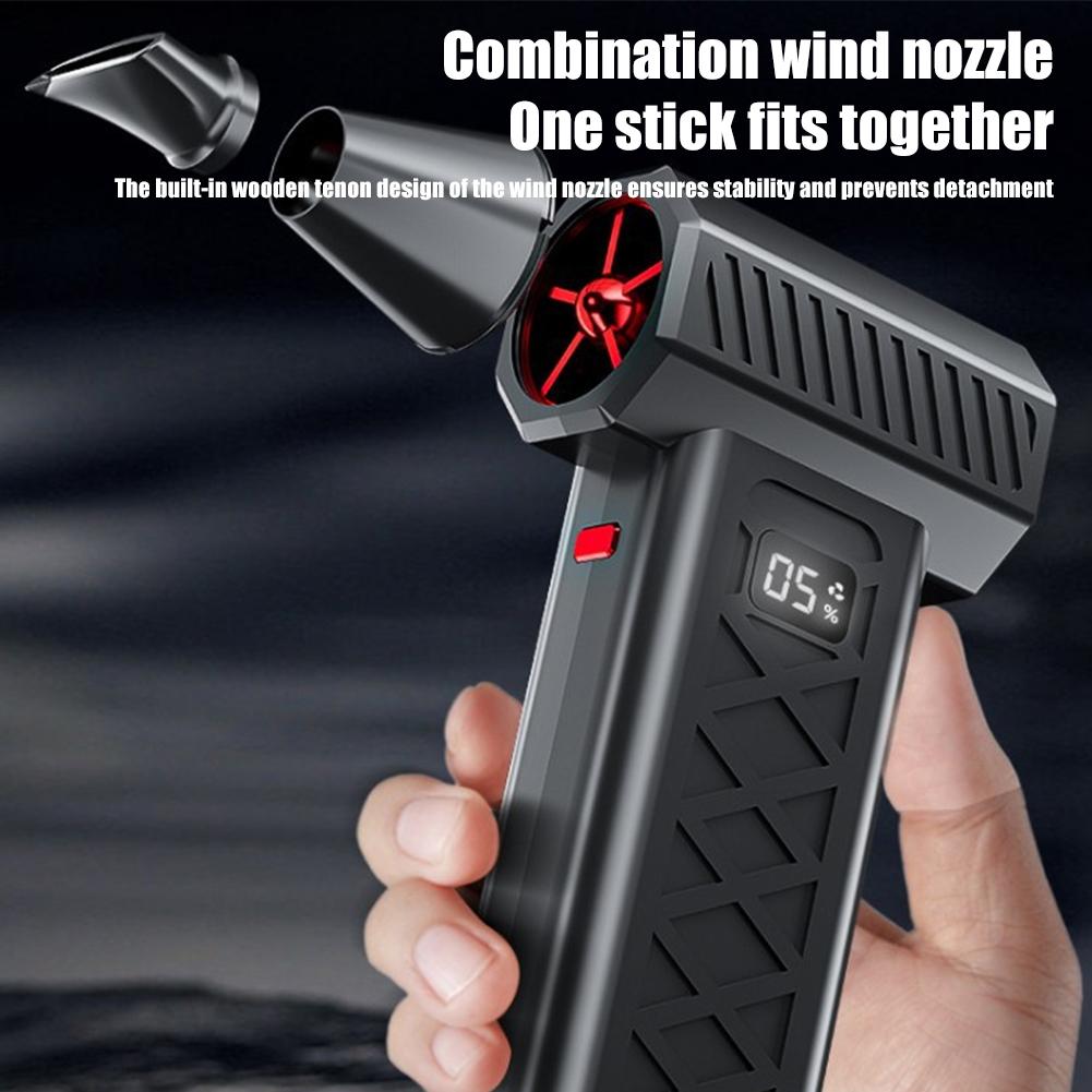 High Power 13W Portable Blower Fan 130000RPM Turbo Jet Fan Electric Air Duster Cleaning Blower Tool Adjustable Car Blowing Snow