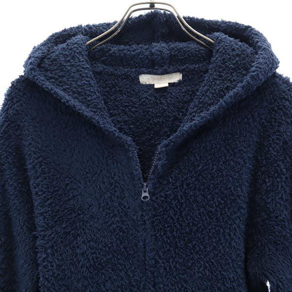 BAREFOOT DREAMS Long sleeve knit Zip hoodie M Navy blue Fluffy jacket Men's Used