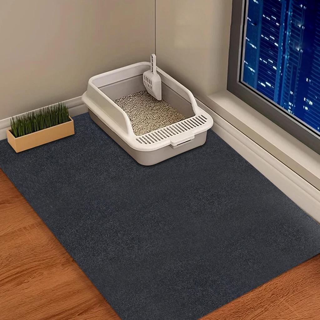 Litter Box Mat Machine Washable Pet Litter Box Trapping Mat Quick Absorption Kitten Floor Pad Waste Odor Control For Pet Bed