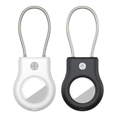 Kompatibilní s Apple AirTag Secure Holder s drátěným kabelem Air Tag Pouzdro na zámek Klíčenka Přívěsek na klíče Přívěsek na klíče Přívěsek na klíče