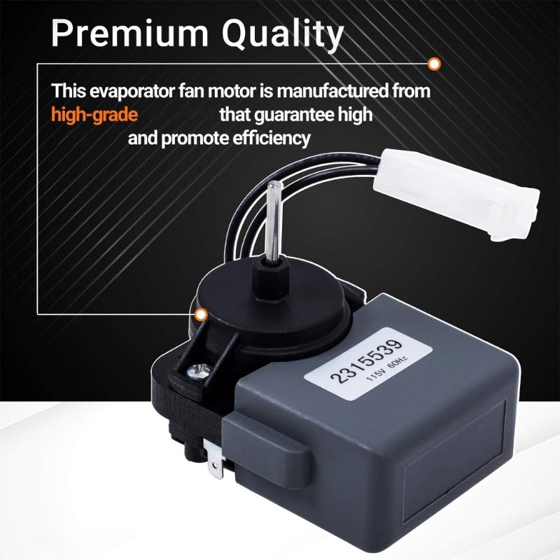 115V 60Hz 2315539 Refrigerator Fan Motor Assembly For WP2315539 W10438708 WP2315539VP 2219689 222562 Replacement Housing