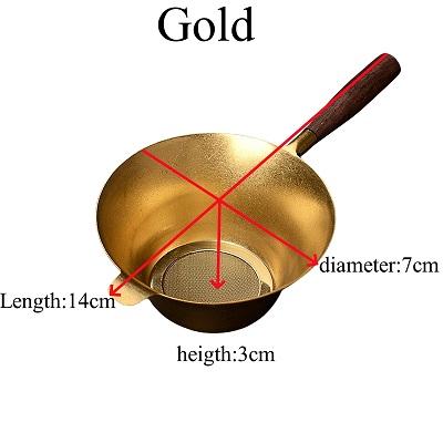 

304 Stainless Steel Tea Strainer Cocktail Copper Strainer Sieve Bar Accessories