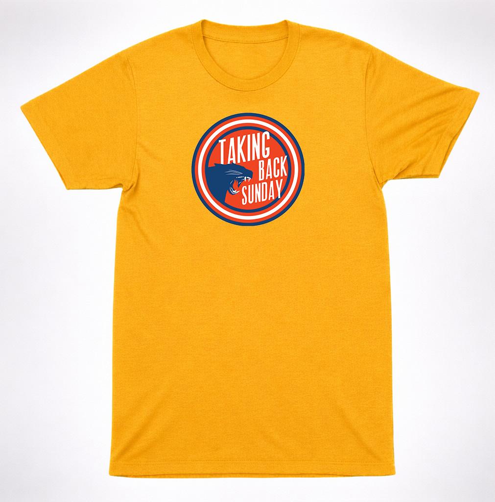 Taking Back Sunday Retro Katze Kreis Logo T-Shirt Grafik Emo Vintage Puma Tee