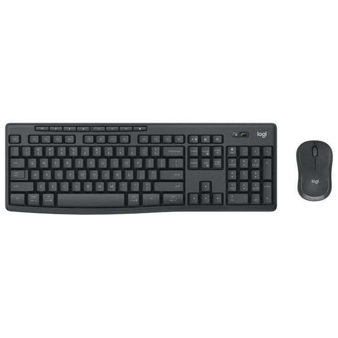 Ensemble Clavier Et Souris - Logitech - MK370 - QWERTY Italien - Sans Fil - Graphite