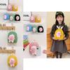 Cute Plush Doll Cartoon Backpack For Toddlers Gender Neutral School Outing Bag