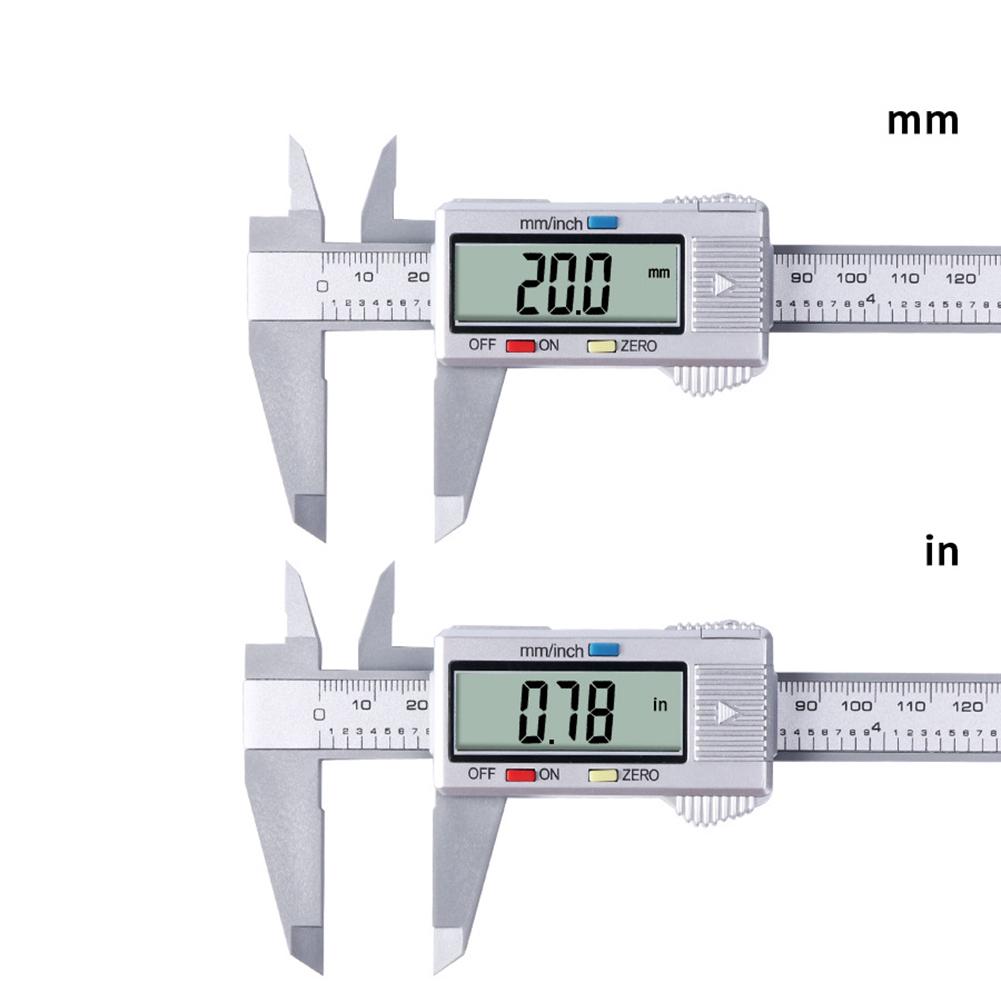 Classic Texture Electronic Carbon Fiber Vernier Caliper Multi-functional Gauge Micrometer Practical Depth Measuring Tools