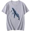 Free diver with Whale Shark watercolor painting print animal  Sea art sea life art Newest Short Sleeve Classic T-shirt