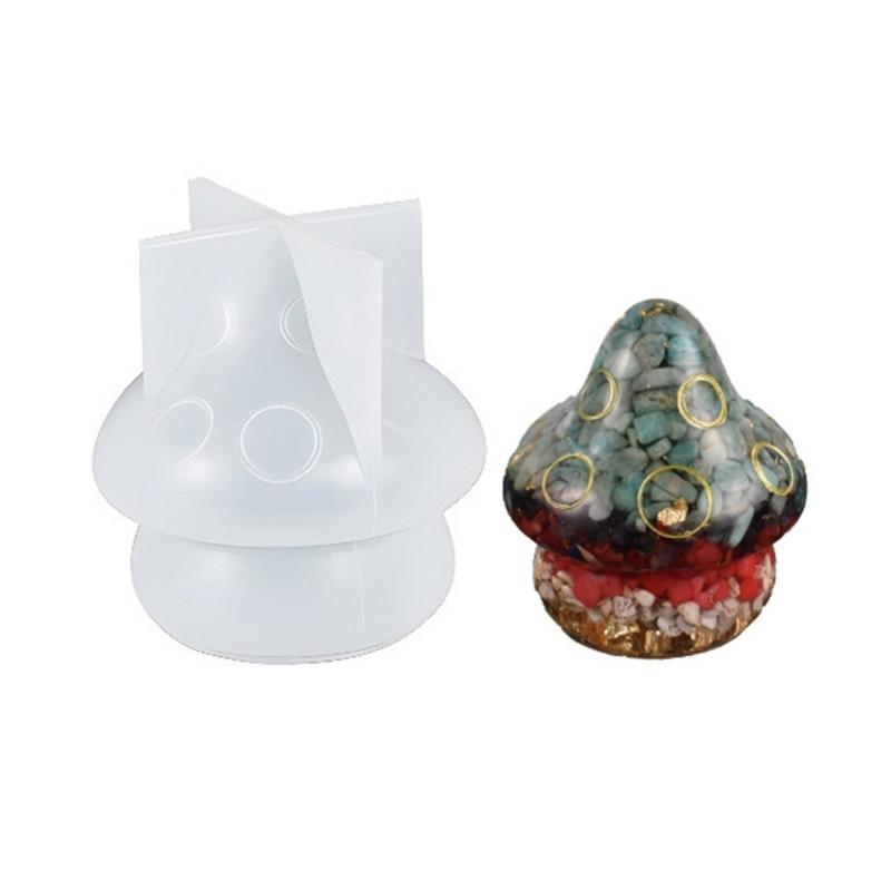 7 Stück kleiner Pilz-Schmuck Silikonformen Epoxid-Schmuckform Harz-Gießform Anhängerform Geeignet für DIY-Bastelarbeiten