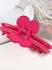 3 Pcs Valentine Pink Heart Hair Claw Clips for Curly Hair,French Fashion Hair Clamp Decorations Gift for Girls