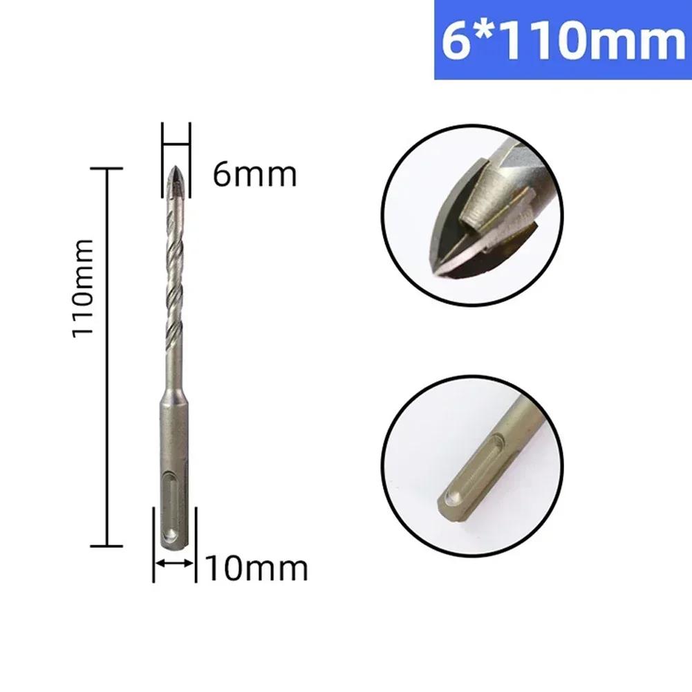 

SDS Plus Electric Hammer Drill Bits 6/8/10/12mm Cross Type Alloy Steel For Masonry Concrete Rock Ceramic Stone Hole Drilling Ship Within 24 Hours&SDS PLUS handle