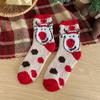 Cartoon Christmas Socks Santa Claus Women Hosiery Cute Floor Sleep Socks  Ladies