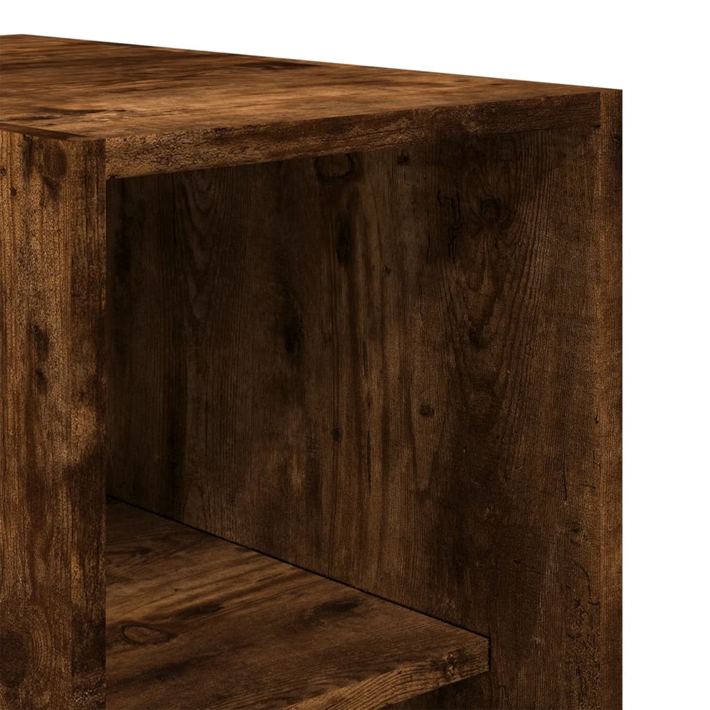 Wardrobe Smoked Oak 30 x 50 x 200 cm Engineered Wood