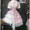 SSUPTEMBER II Princess Lolita Jumper JK High School Girl Cosplay Short Mori Costume School Events Dress, Skirt, Uniform, Costume, Sleeves, Dreamy,