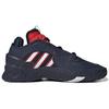 Adidas Originals Streetball Leather Sports Comfortable Slip-Resistant Durable Mid-Top Lifestyle Casual Shoes Men Casual Shoes Blue Red FY7995
