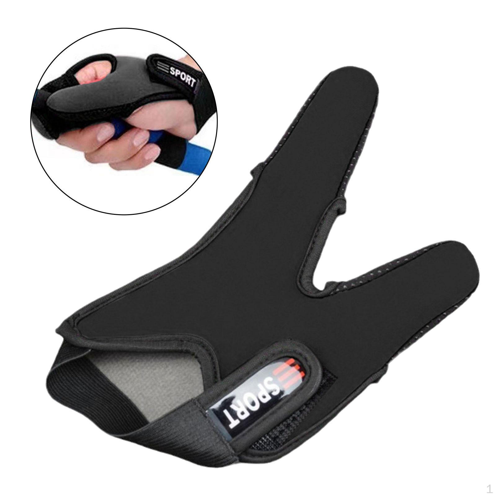 

Double Fingers Gloves for Fishing Casting Two Finger Stall Fishermen Unisex Professional Thumb Index