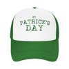 Celebrate St Patricks Day  Foam Trucker Hat Women Men Breathable Cooling MeshBack Golf Hat Cap Leisure Sun Cap Adjustbale