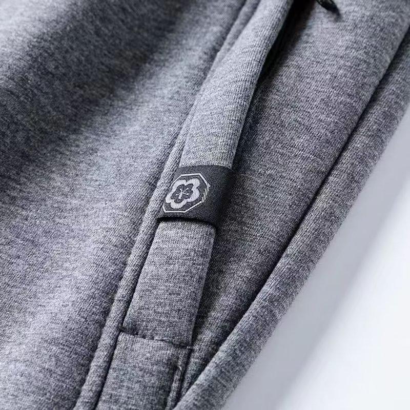 Men's Velvet-Lined Casual Sweatpants: Warm, Thick, Loose-Fit with Drawstring