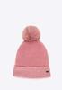 Wittchen Women's Winter Hat With Decorated Rib Pink Acrylic