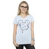 Disney Womens/Ladies Mickey Mouse Ice Cream Head Cotton T-Shirt