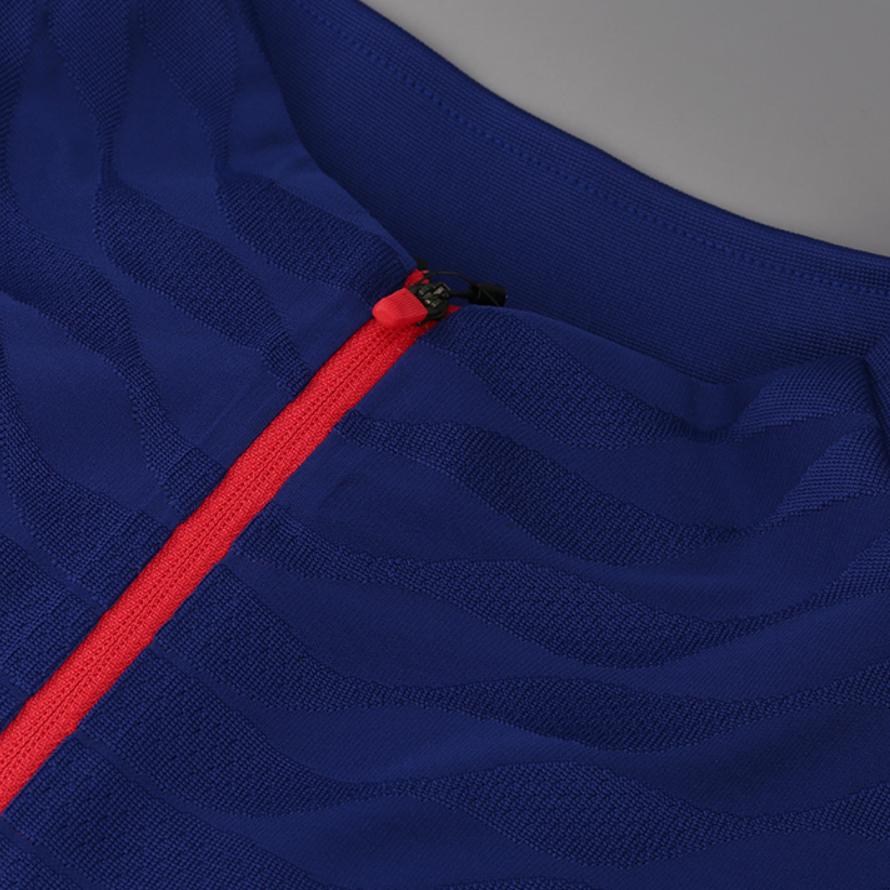 Nike FC Barcelona 20-21 Season Half-Zip Colorblock Long Sleeve Training Top Men Tops Blue CW1382-456