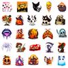 50 Halloween Stickers Skull Pumpkin Witch Grim Reaper Black Cat Cartoon Graffiti Stickers Halloween Stickers