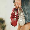 Leyan same 73hours women's shoes speed sweetheart 25 autumn new red German training shoes Mary Jane racing shoes