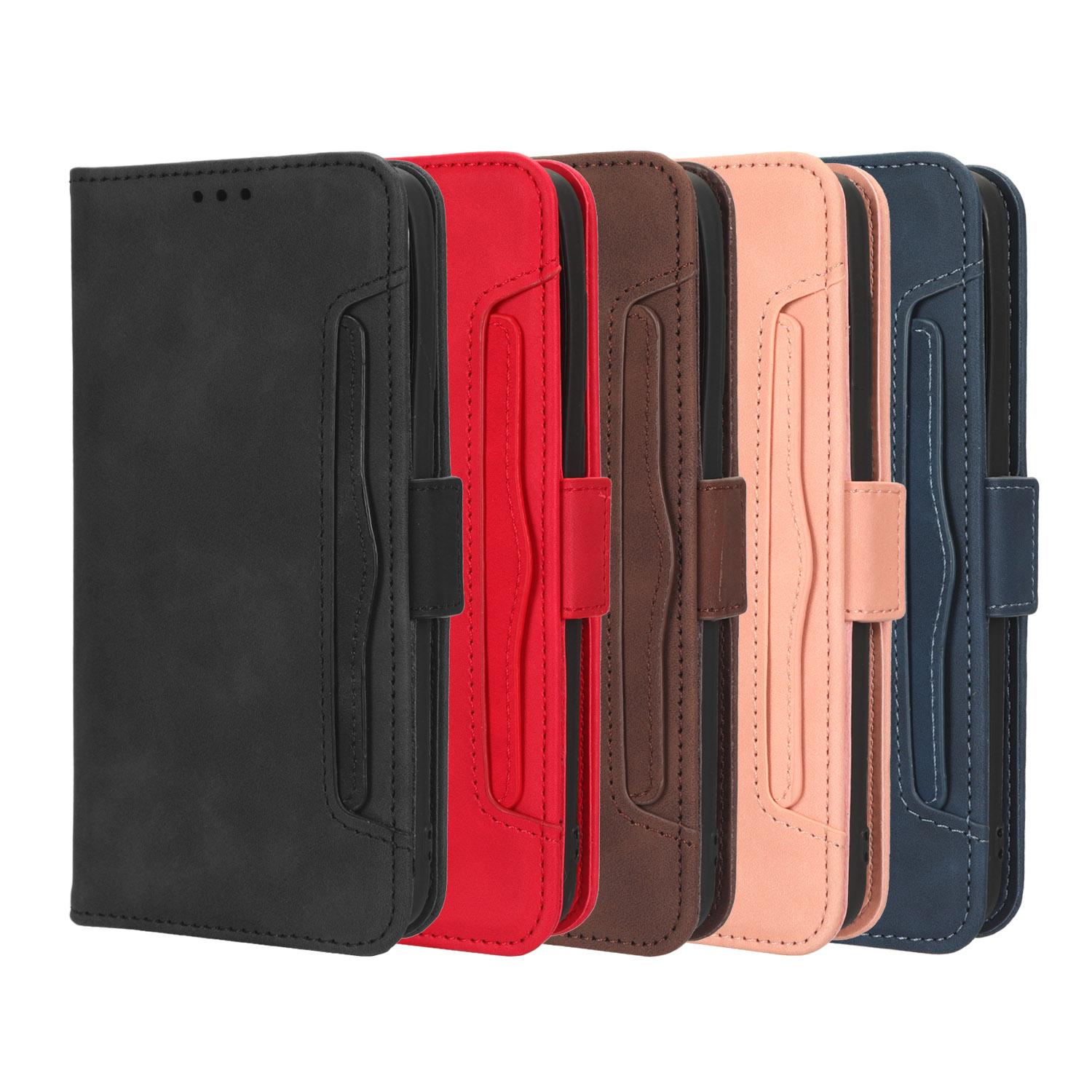 Custodia Portafoglio Con Supporto Per OUKITEL C22 (2021) - Pelle Sintetica, Slot Carte, Chiusura Magnetica, Design Gatto, Penna Inclusa