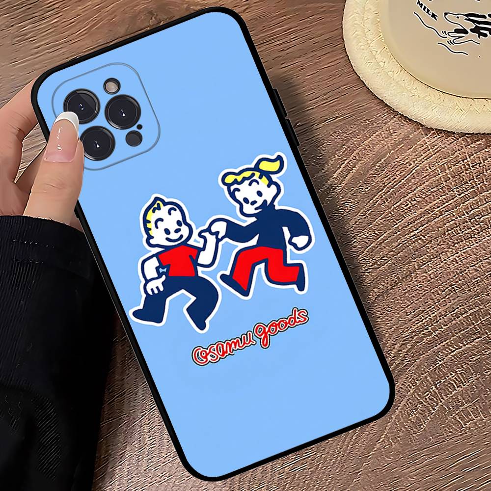 

Fashion Osamu Goods Phone Case For Iphone 16 15 17 13 14 12 11 Pro Max Plus Black Shell Cover Case iPhone 14pro max