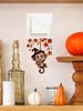 Cartoon Hanging Monkey Switch Sticker Halloween Christmas Socket Outlet Wall Decor