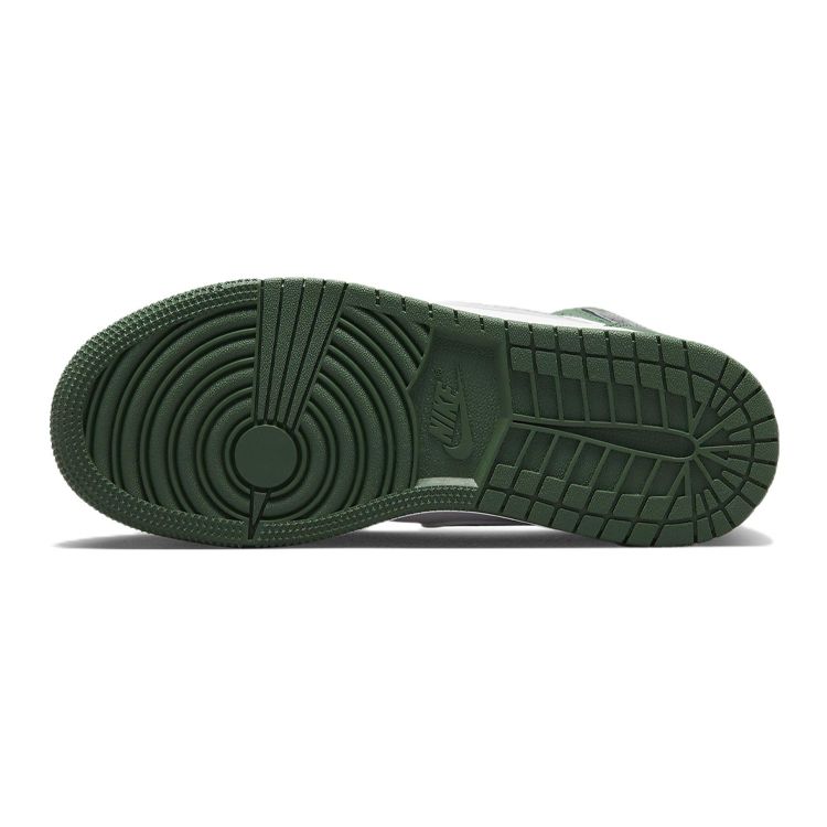 Air Jordan 1 Retro High OG GS Gorge Green Kids Sneakers Metallic-Silver White 575441-303
