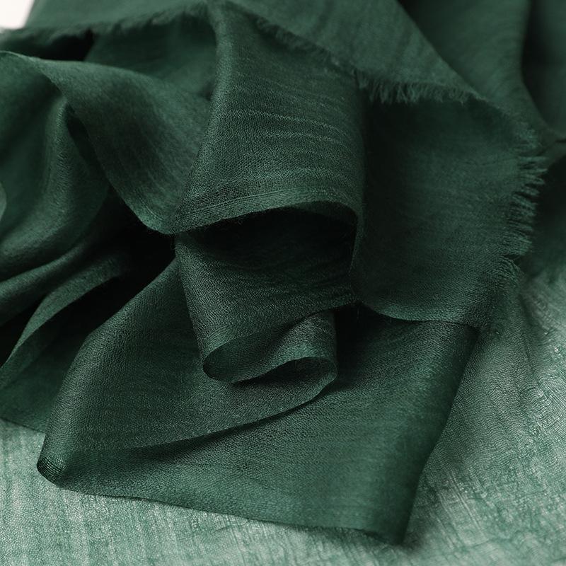 Light and thin ring velvet women's cashmere square scarf plain spring and summer new models can wear 200 scarves